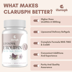 Clarusph TMG 250mg and CoQ10 synergy ingredients inside the formula