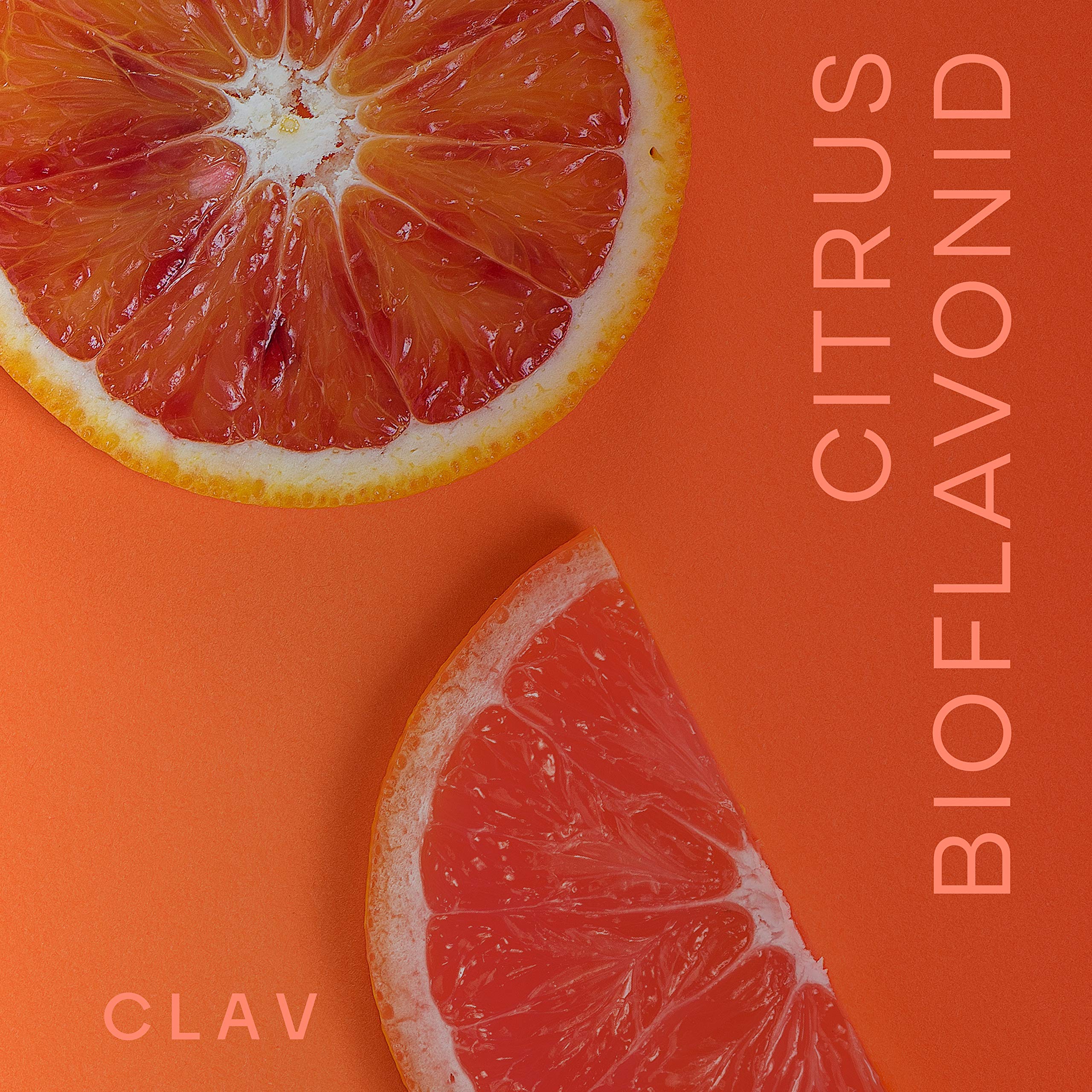 CLAV Citrus Bioflavonoids bottle back label showing ingredients