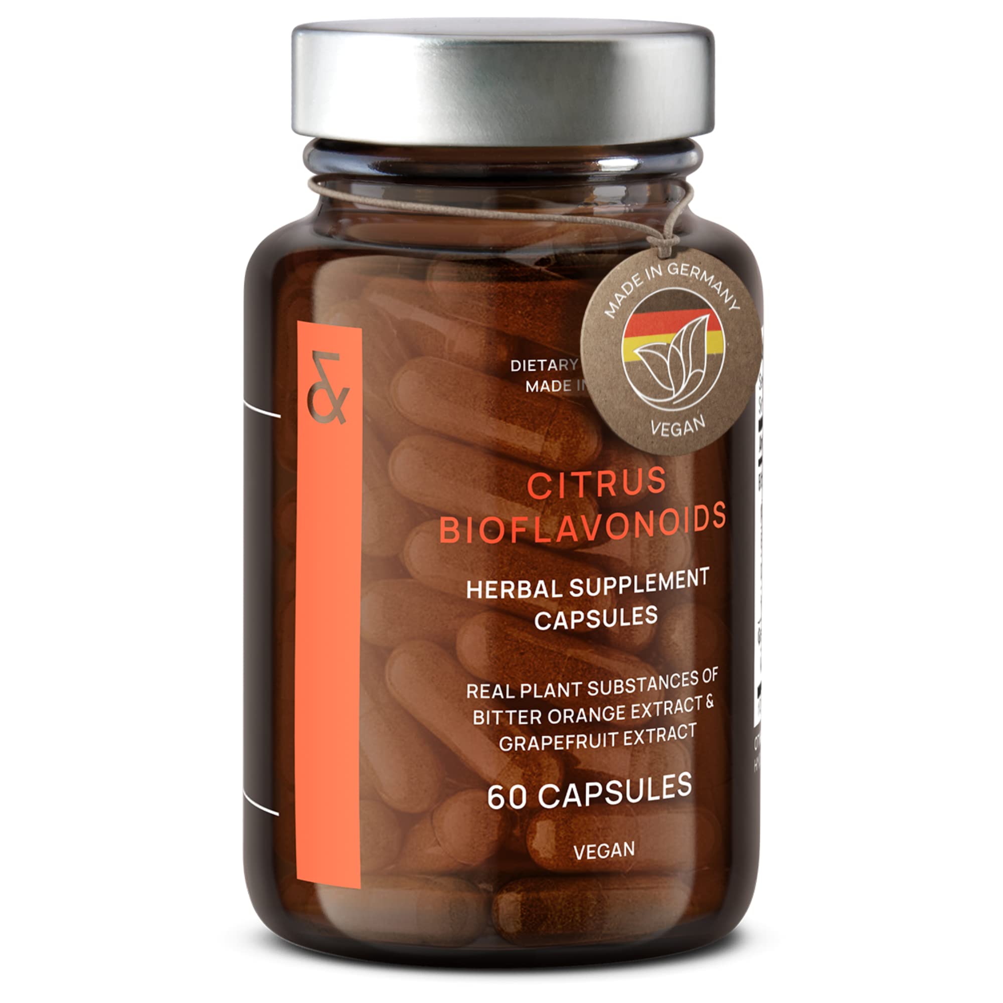 CLAV Citrus Bioflavonoids bottle front view with vegan formula
