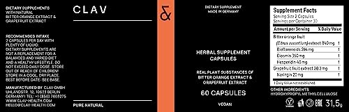 CLAV Citrus Bioflavonoids ingredient highlights graphic