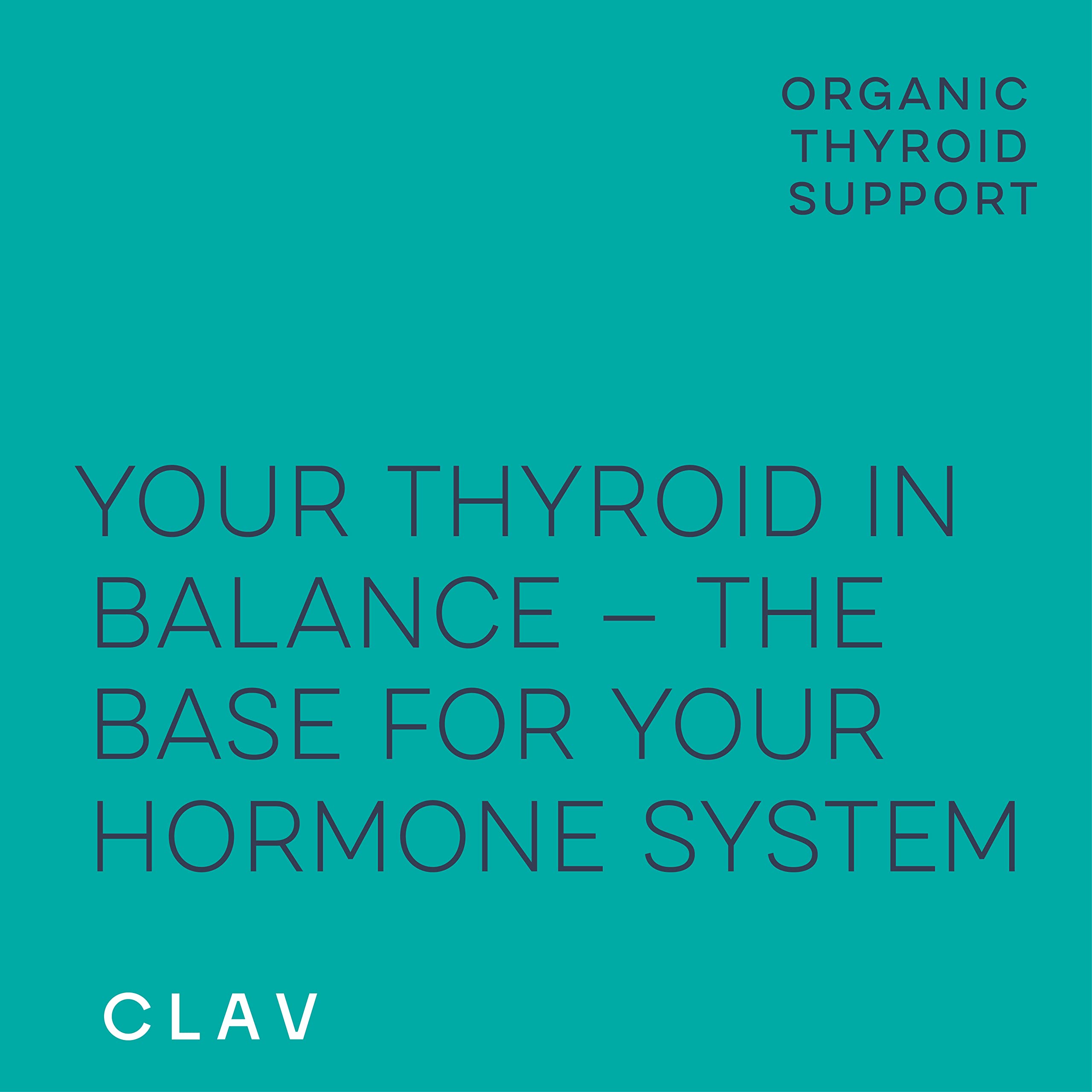 Label shows 150 mcg iodine and 55 mcg selenium per CLAV capsule