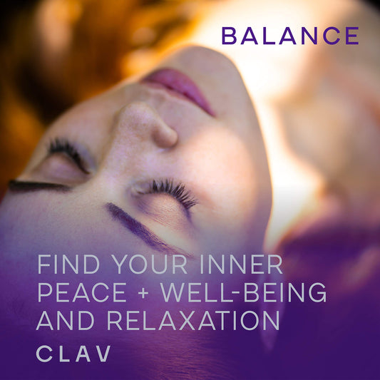 CLAV Mood Support N°5 bottle label showing vegan and gluten-free info