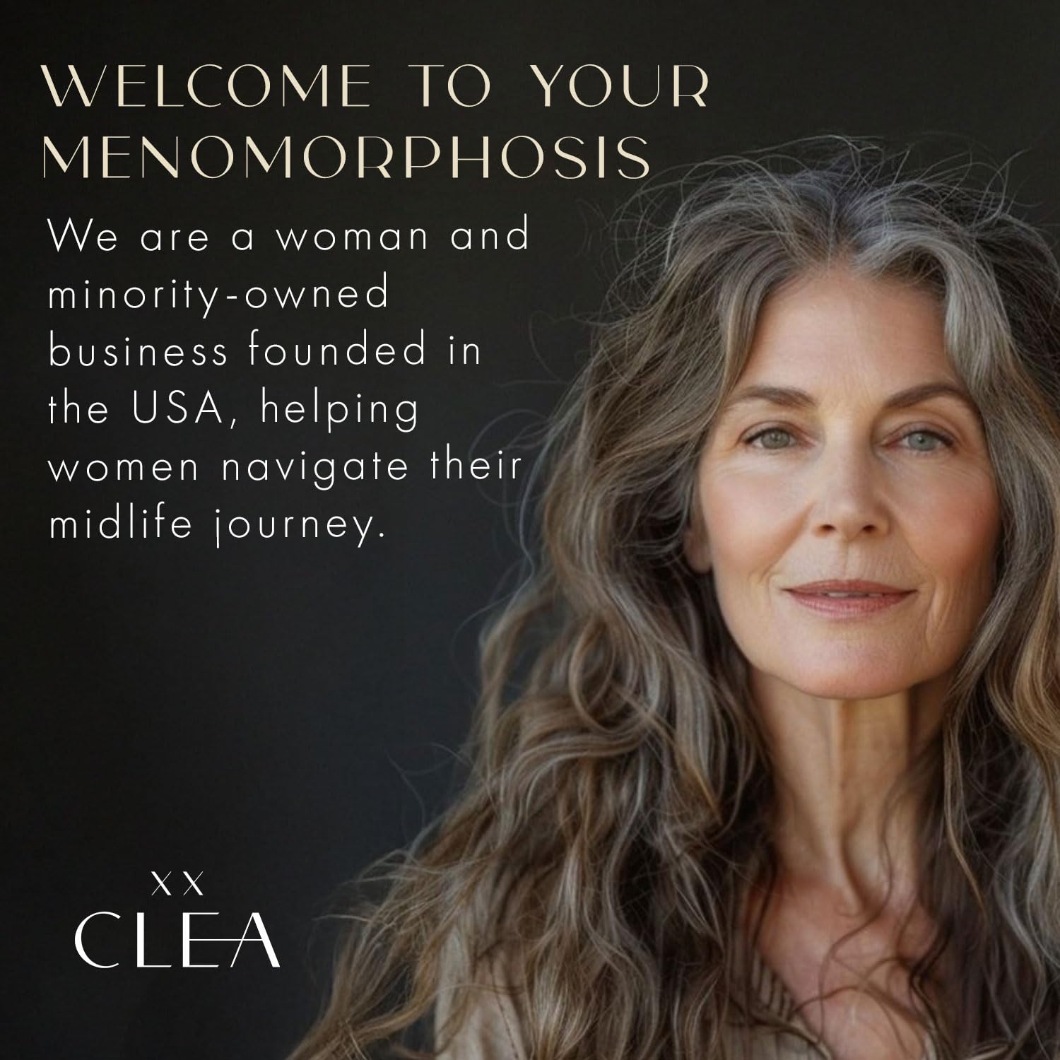 CLEA Midlife Ease bedtime scene with bottle in soft lighting.
