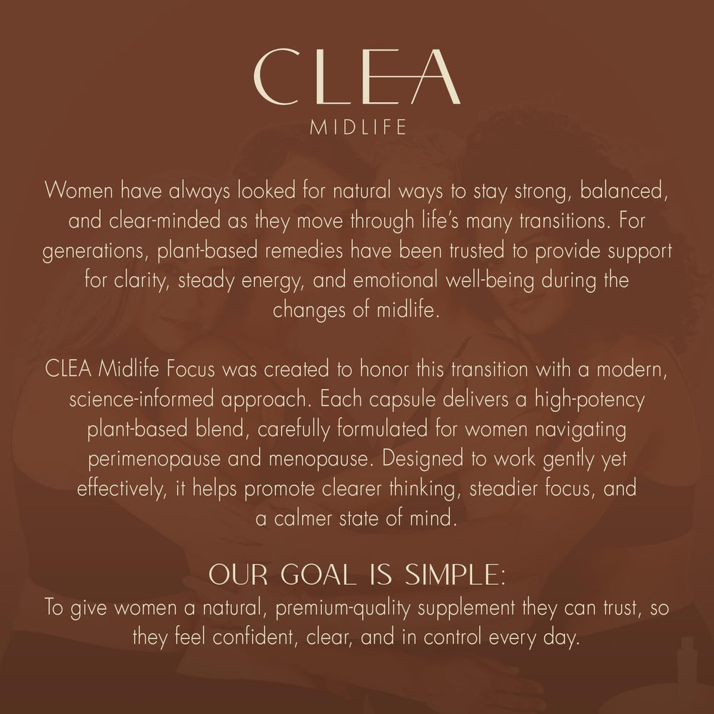 GMP-certified production icon signaling quality for CLEA Midlife.