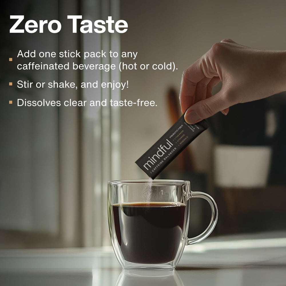 Clean Break Mindful unflavored formula dissolves without altering taste or texture.
