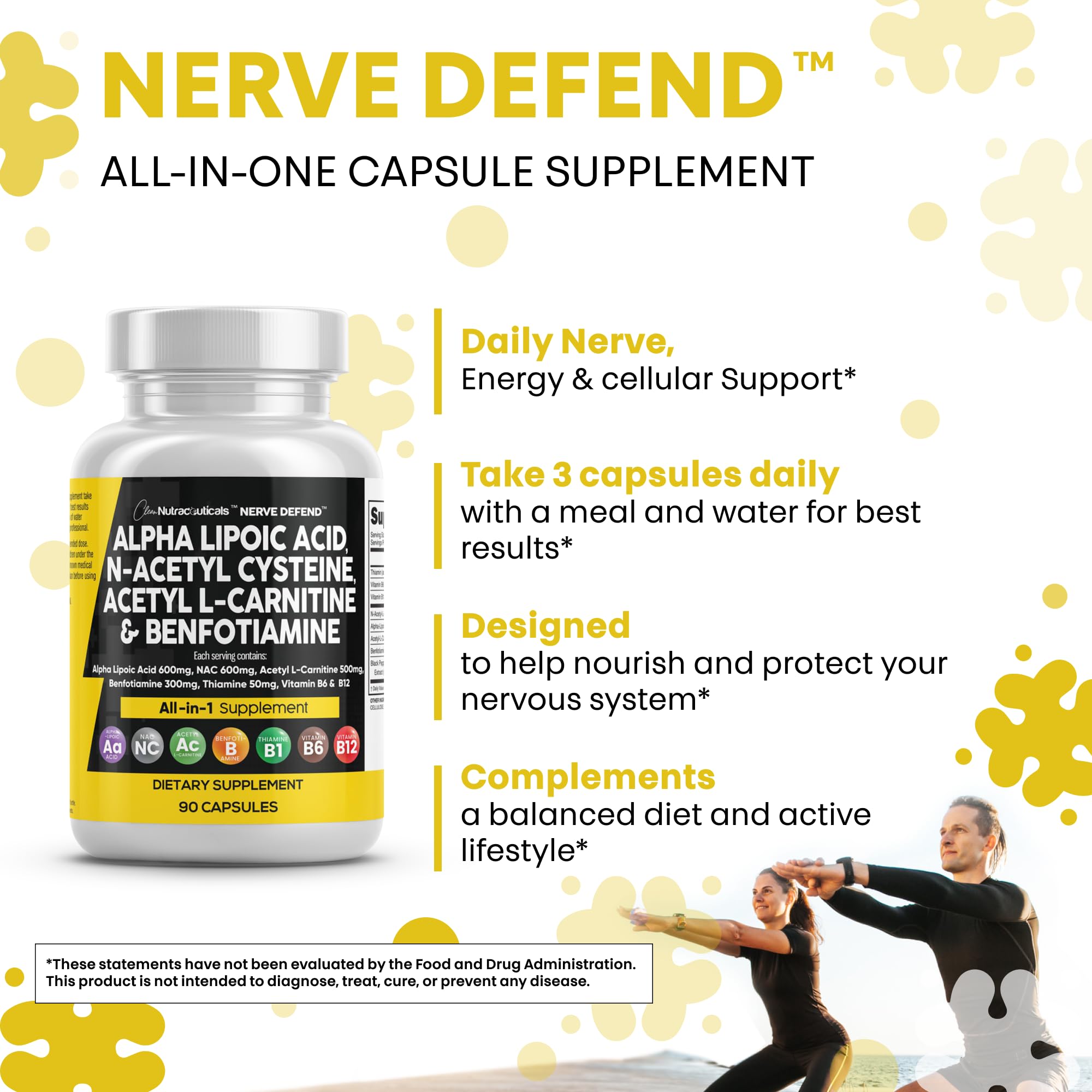 Clean Nutra acetyl L-carnitine capsules—promotes energy-friendly metabolism during workouts.