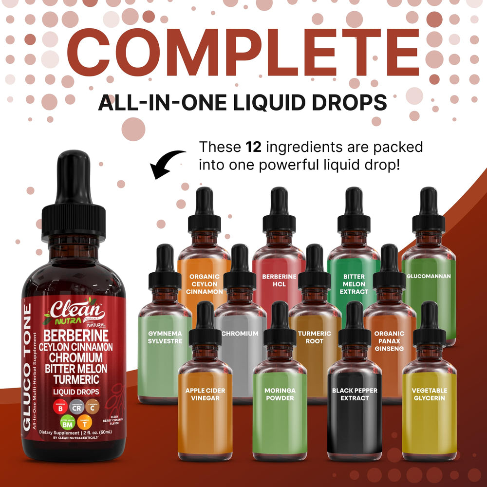 Clean Nutra Berberine ACV dropper for tangy daily use