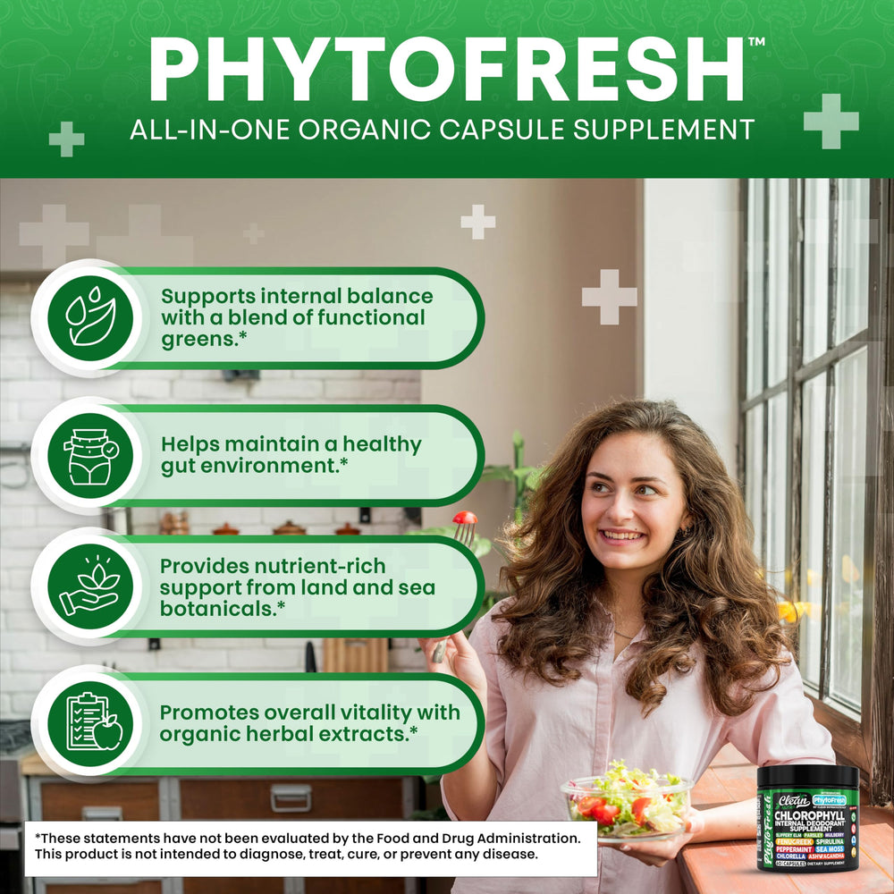 Clean Nutra Chlorophyll Capsules bottle-label view communicates vegan, non-GMO purity and quality
