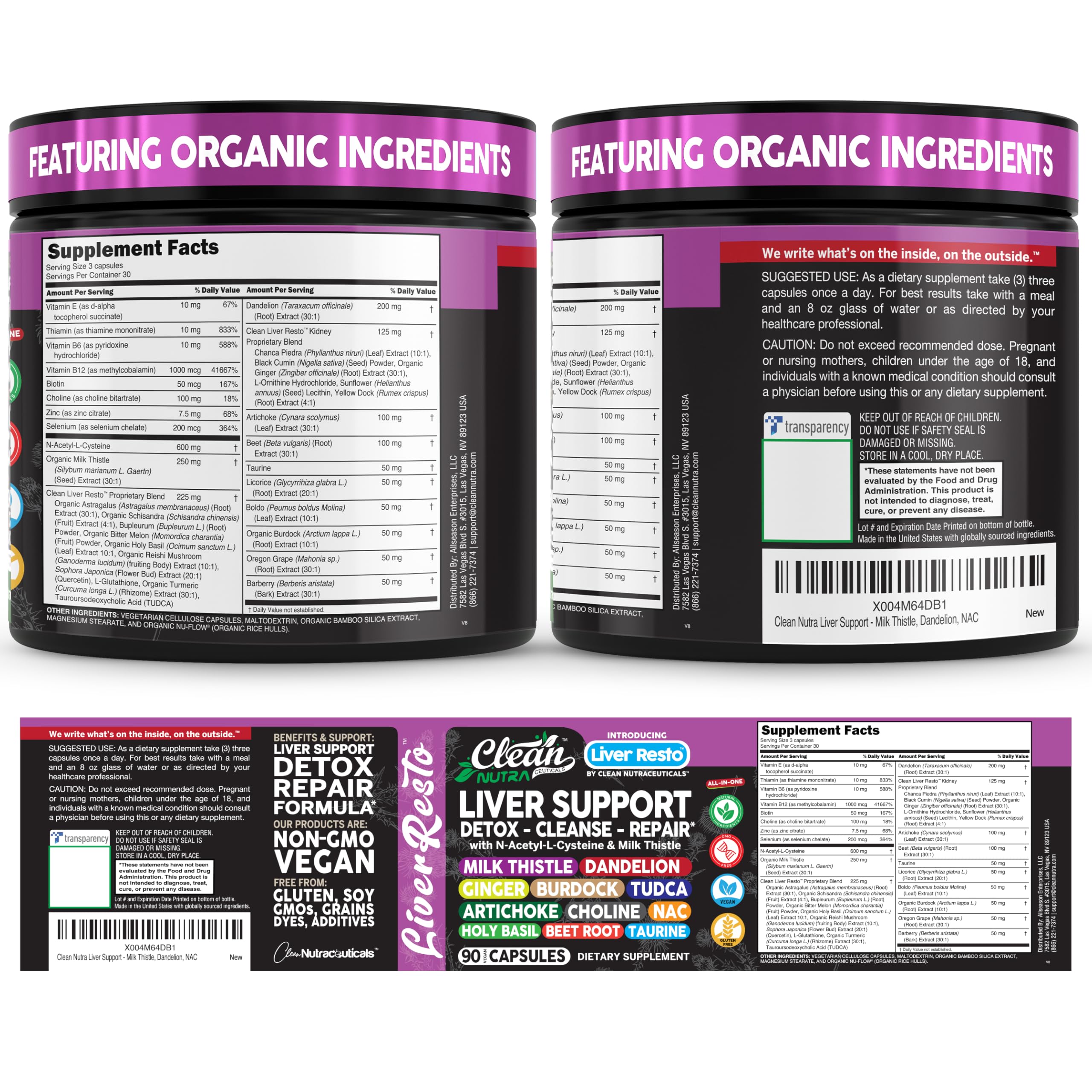 Clean Nutraceuticals Liver Resto packaging in hand demonstrates convenient daily routine