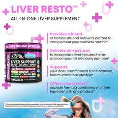 Clean Nutraceuticals Liver Resto TUDCA capsules illustrate advanced liver care