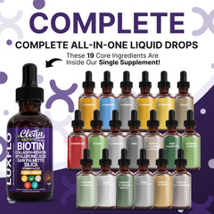LuxGlo liquid drops close-up for easy daily dosing