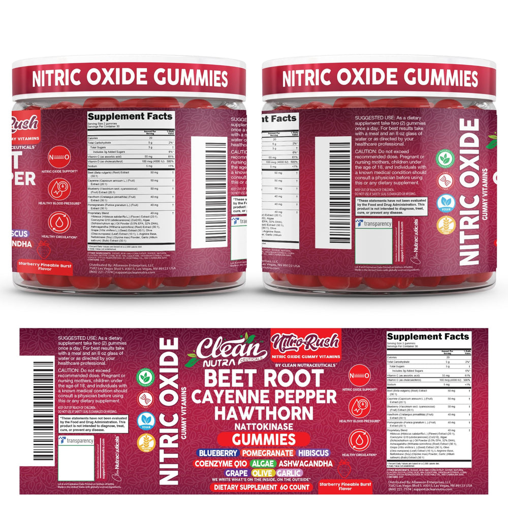 Clean Nutra Nitro Rush ashwagandha root image conveys calm support.