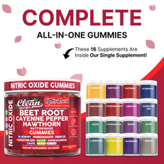 Clean Nutra Nitro Rush gummies closeup reveals strawberry pineapple flavor and chewy texture.