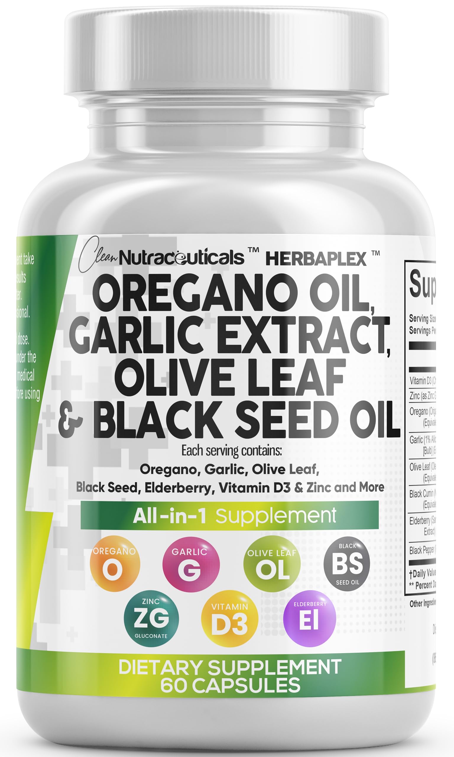 Clean Nutra oregano oil capsules: potent blend for daily immune support