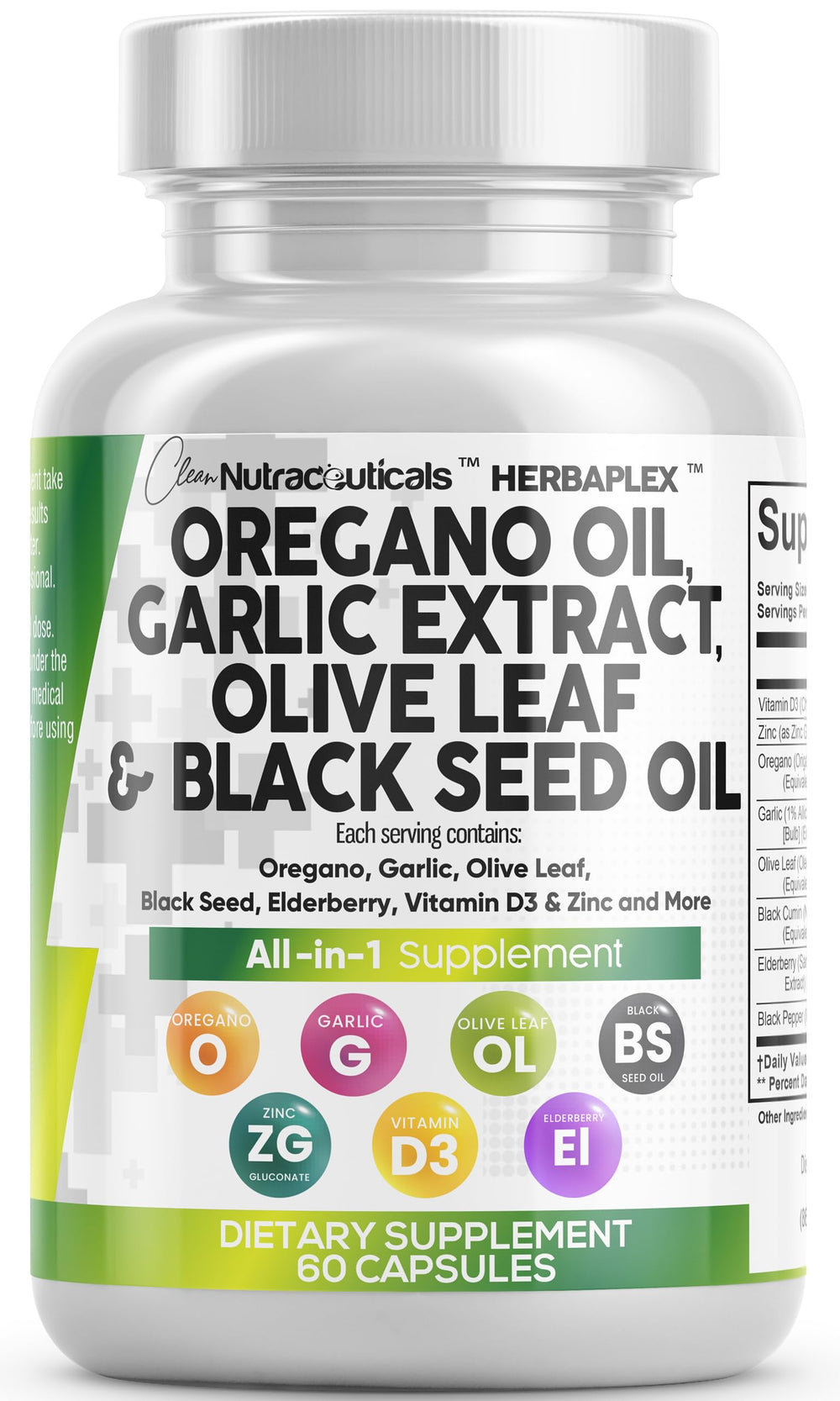 Clean Nutra oregano oil capsules: potent blend for daily immune support