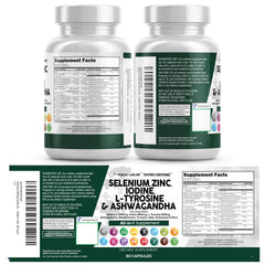 Ingredient scoop with Clean Nutra ThyroDefend to illustrate nutrients