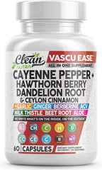 Clean Nutra Vascu Ease bottle on kitchen counter suggesting easy daily wellness