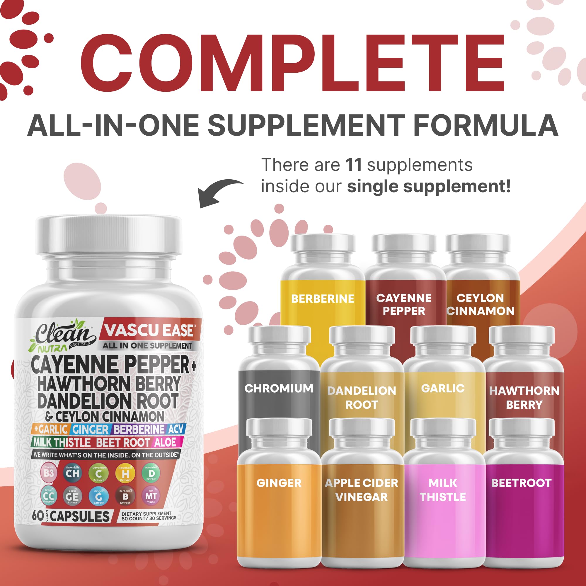 Vascu Ease Cayenne capsules pour demonstrates simple dosing for on-the-go routines