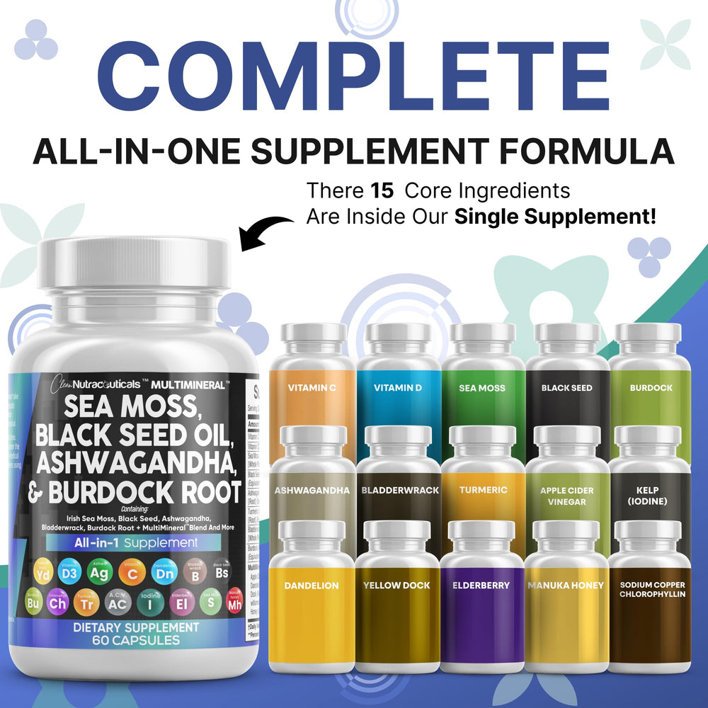 Clean Nutraceuticals ashwagandha capsules close-up for balanced mood and focus.
