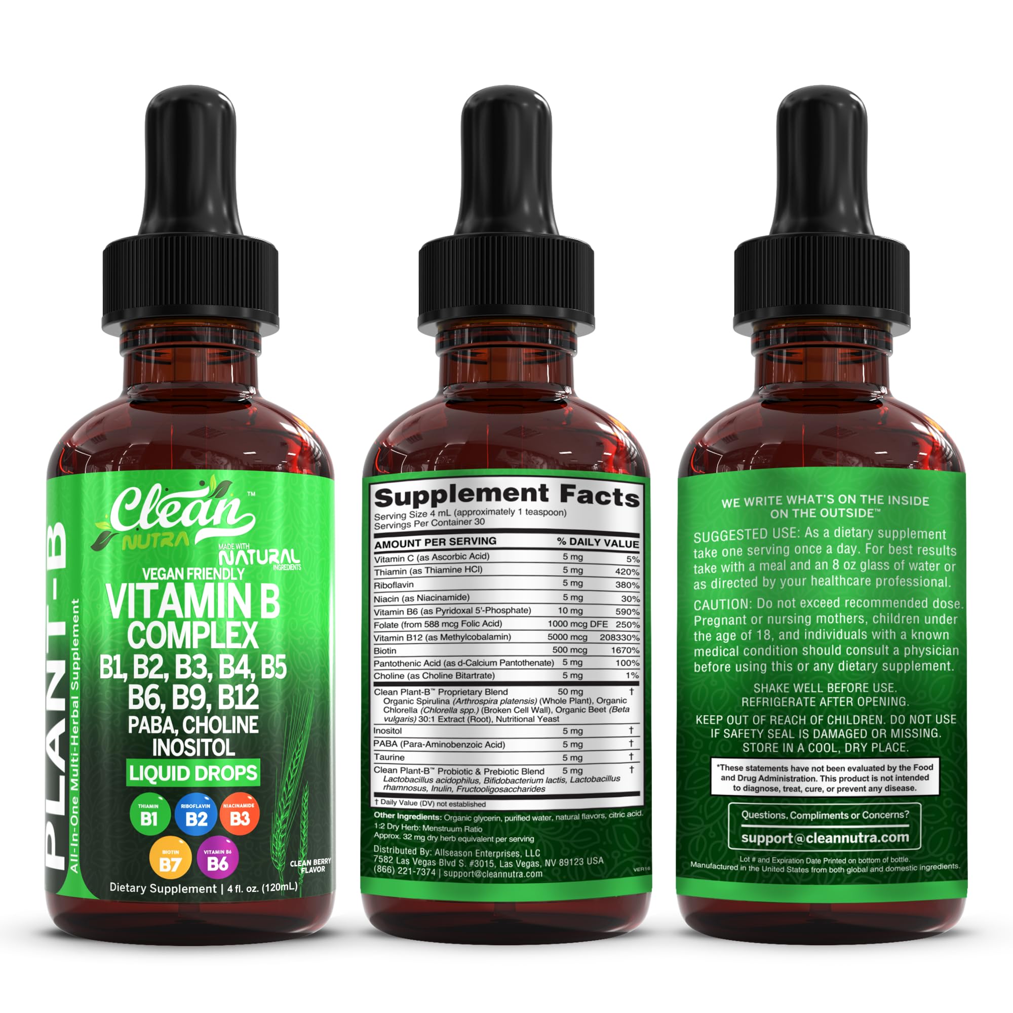 Clean Nutraceuticals Gentle probiotics and minerals in drops for family-friendly daily use.
