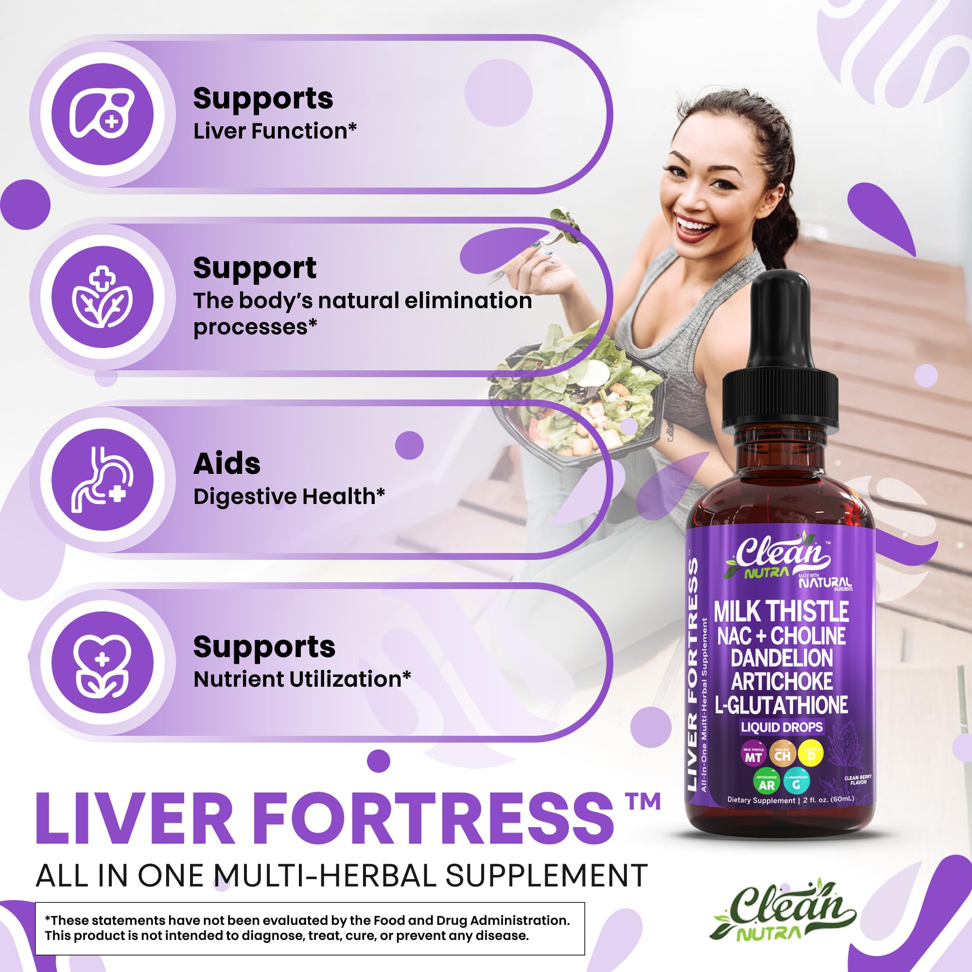 Clean Nutraceuticals Beet root liver detox drops for vitality.