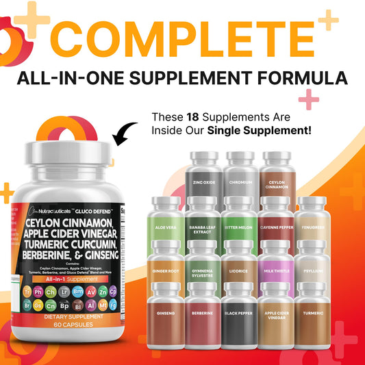 Clean Nutraceuticals berberine capsules with apple cider vinegar for convenient daily routine