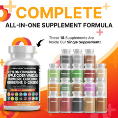 Clean Nutraceuticals berberine capsules with apple cider vinegar for convenient daily routine