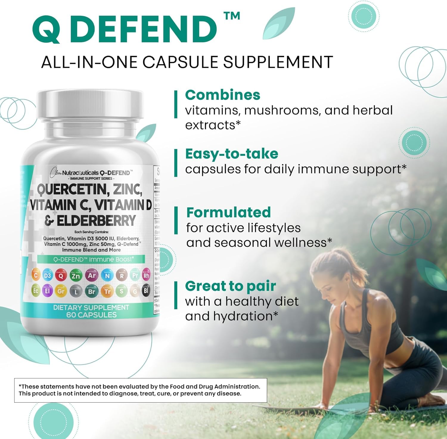 Bromelain and L-Lysine capsules from Clean Nutraceuticals aiding digestion and balance