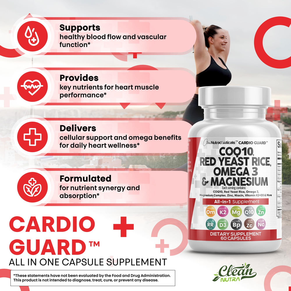 CardioGuard niacin and zinc tablets, compact daily regimen