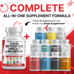 CardioGuard red yeast rice capsules, showcasing their heart-friendly blend