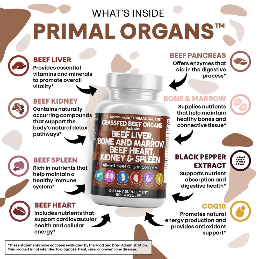 Clean Nutraceuticals desiccated beef liver capsules spotlight.