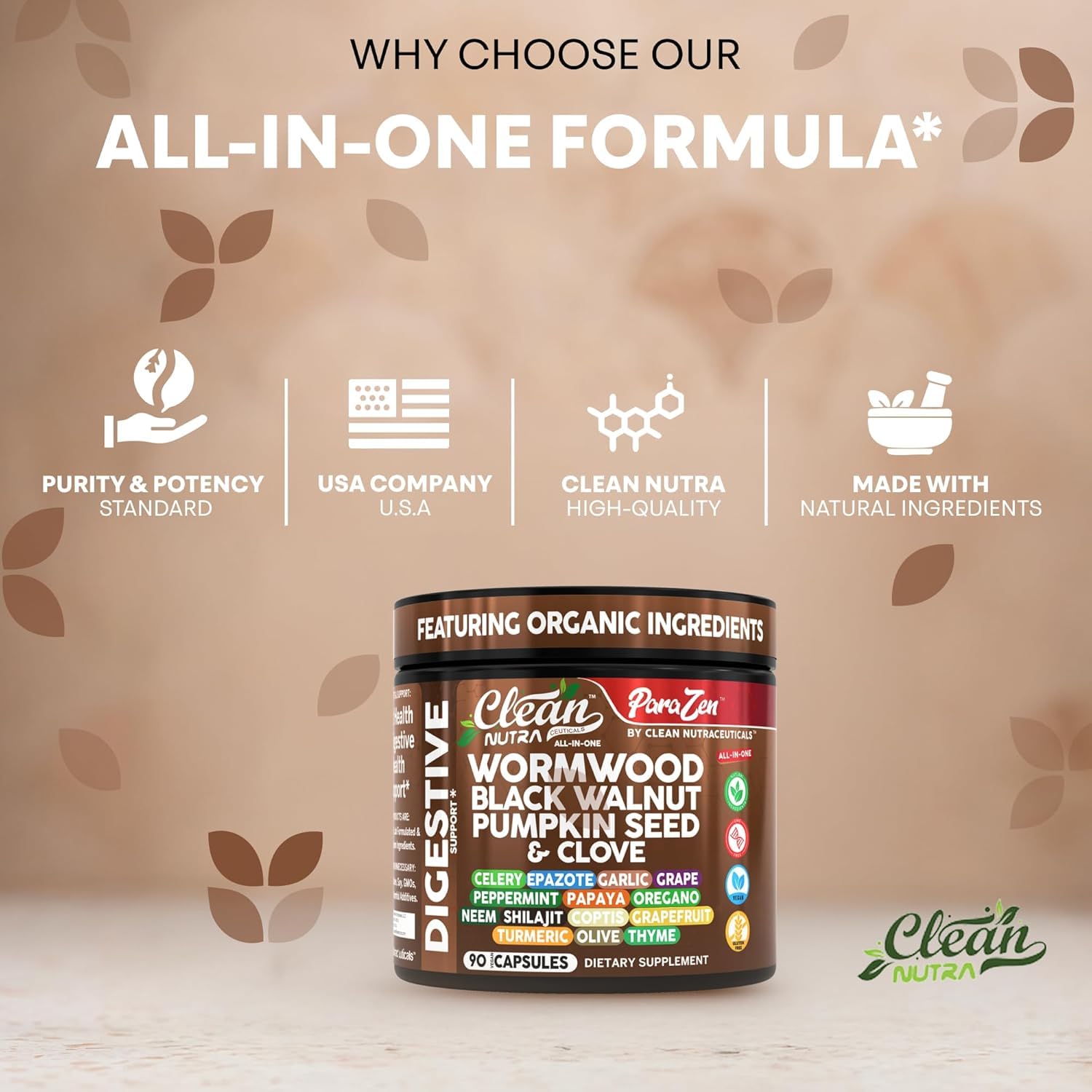 Clean Nutraceuticals diatomaceous-earth-capsules provide gentle cleansing support.