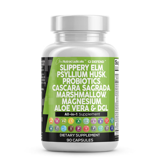 Clean Nutraceuticals GI Defend bottle front communicates digestive support