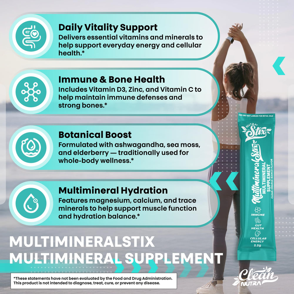Immune Stix packaging from Clean Nutraceuticals ready for travel.