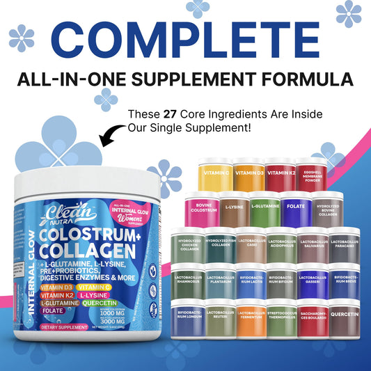Clean Nutraceuticals Internal Glow scoop ready for one-scoop daily nutrition