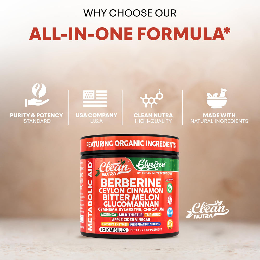 Clean Nutraceuticals Made in USA badge communicates quality