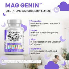 Clean Nutraceuticals Mag Genin bottle on a shelf signaling premium ingredients