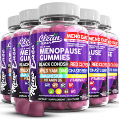 Clean Nutraceuticals Menopause Gummies bottle labeled for daily wellness support