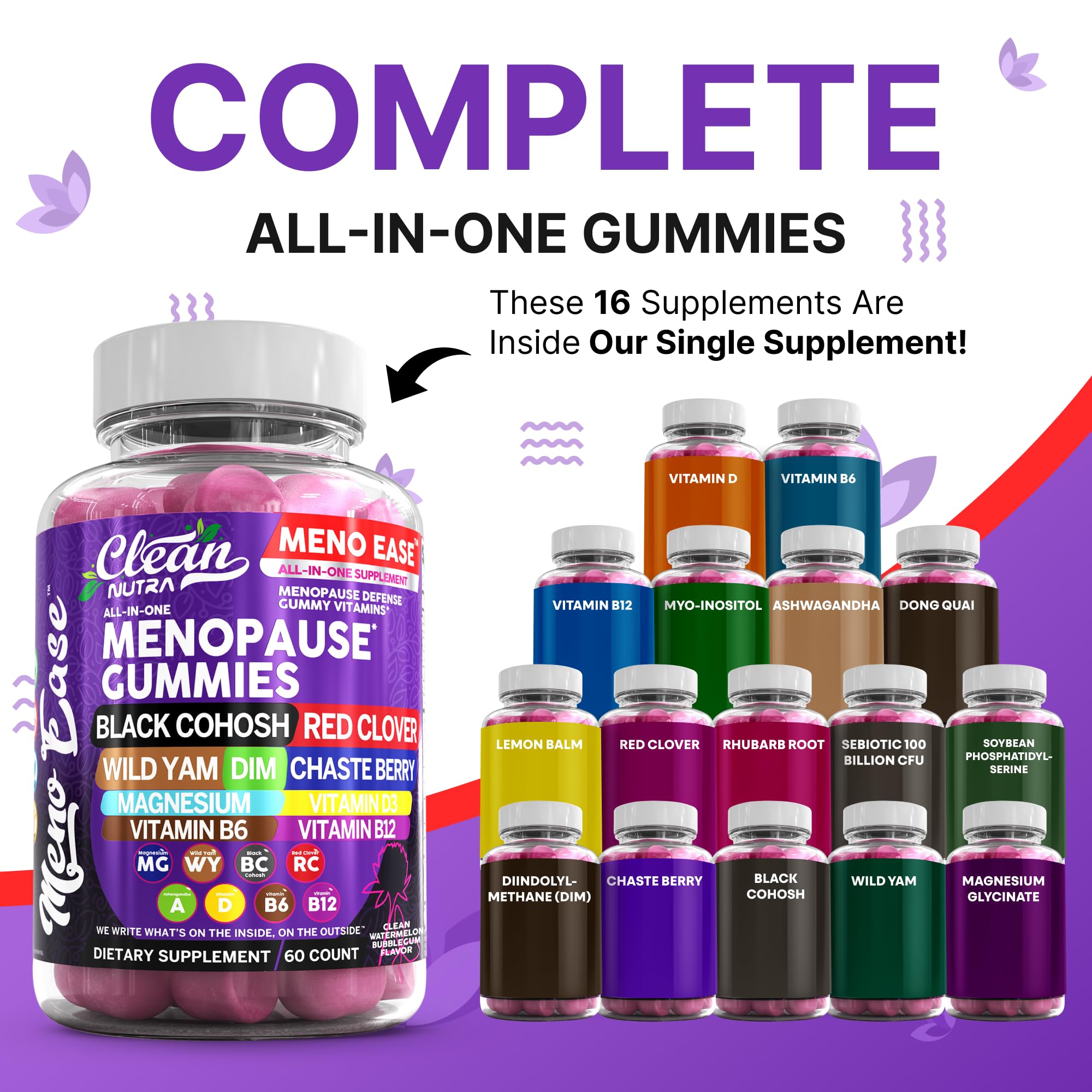 Close-up of Clean Nutraceuticals gummies being poured for convenient daily use