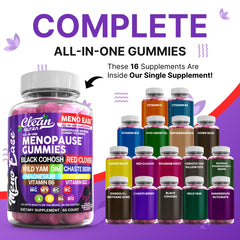 Close-up of Clean Nutraceuticals gummies being poured for convenient daily use