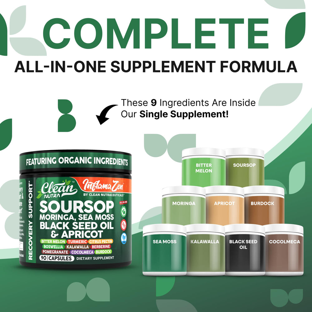 Clean Nutraceuticals moringa capsules for daily vitality