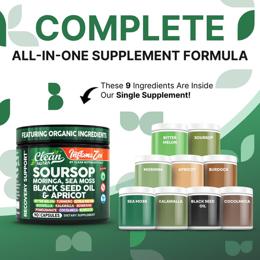 Clean Nutraceuticals moringa capsules for daily vitality