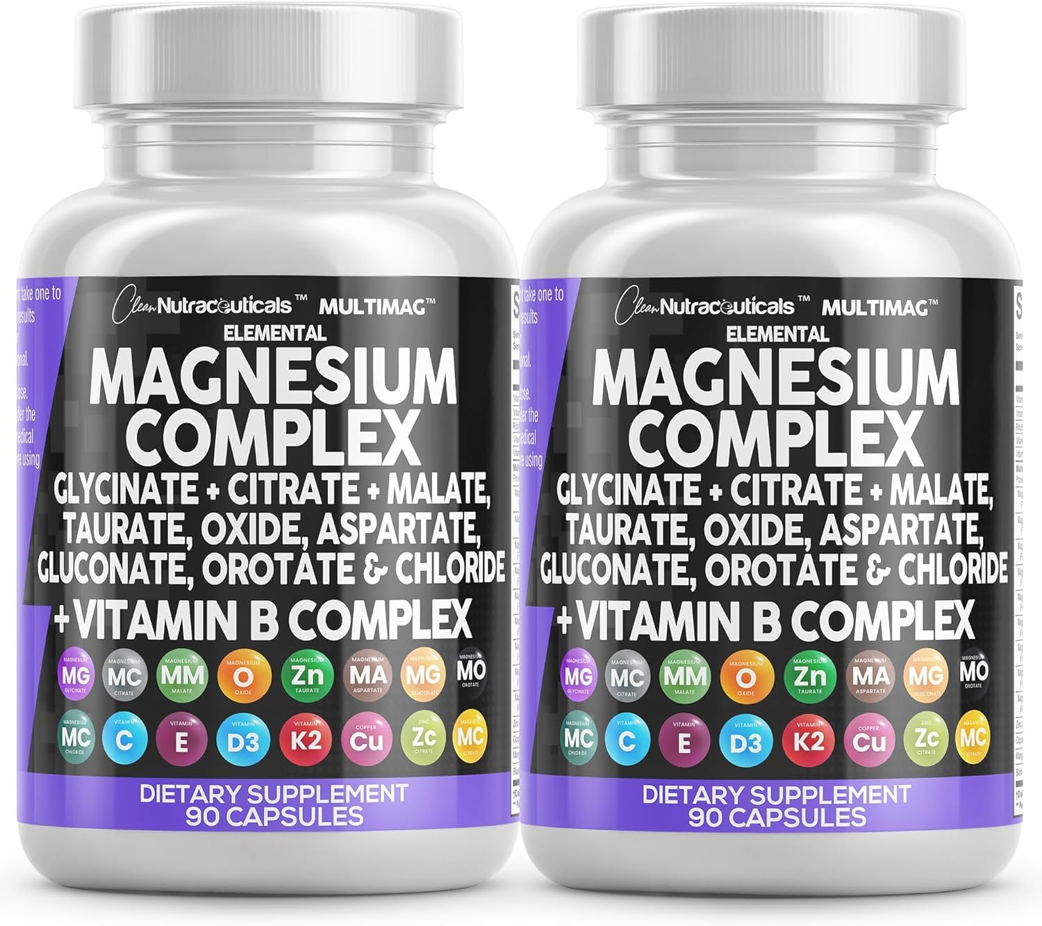 Clean Nutraceuticals MultiMag bottle close-up for daily relaxation support