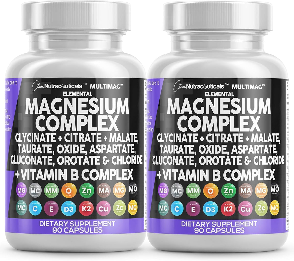 Clean Nutraceuticals MultiMag bottle close-up for daily relaxation support