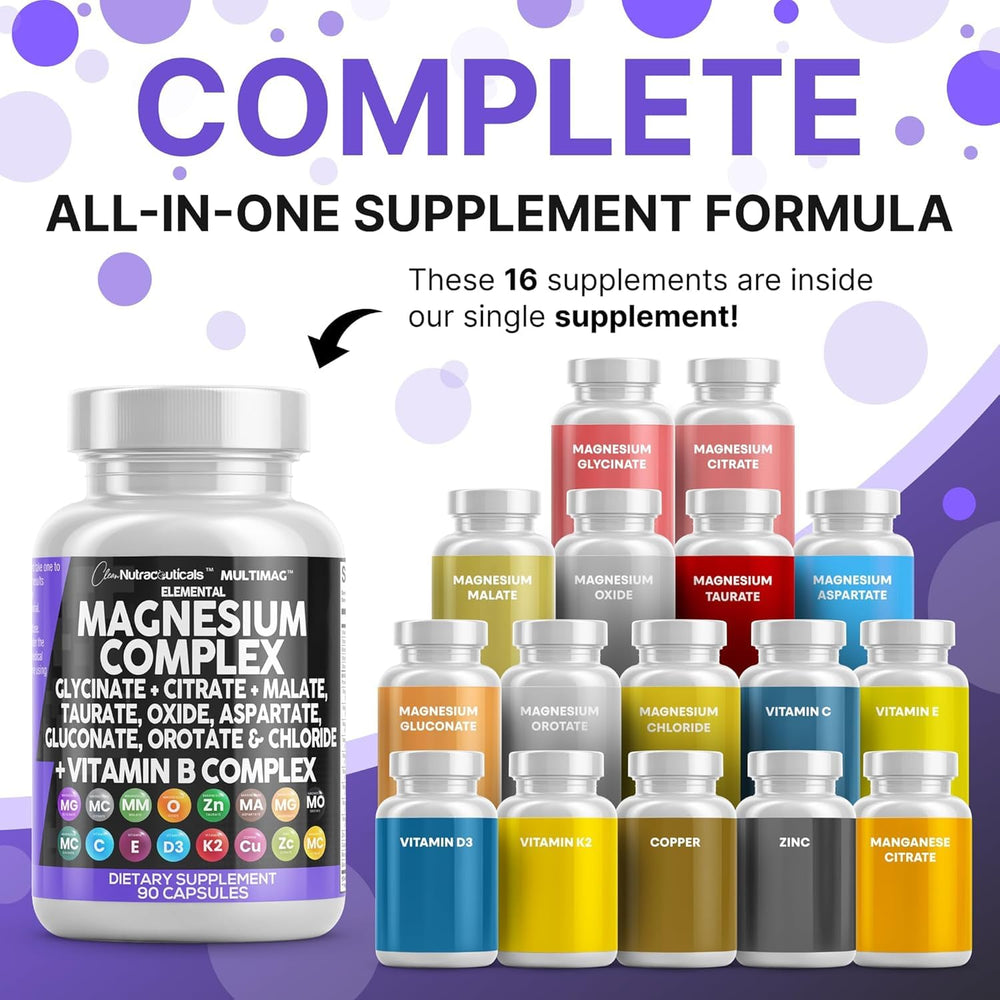 MultiMag capsules showing magnesium glycinate and other forms for balanced intake