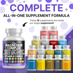 MultiMag capsules showing magnesium glycinate and other forms for balanced intake