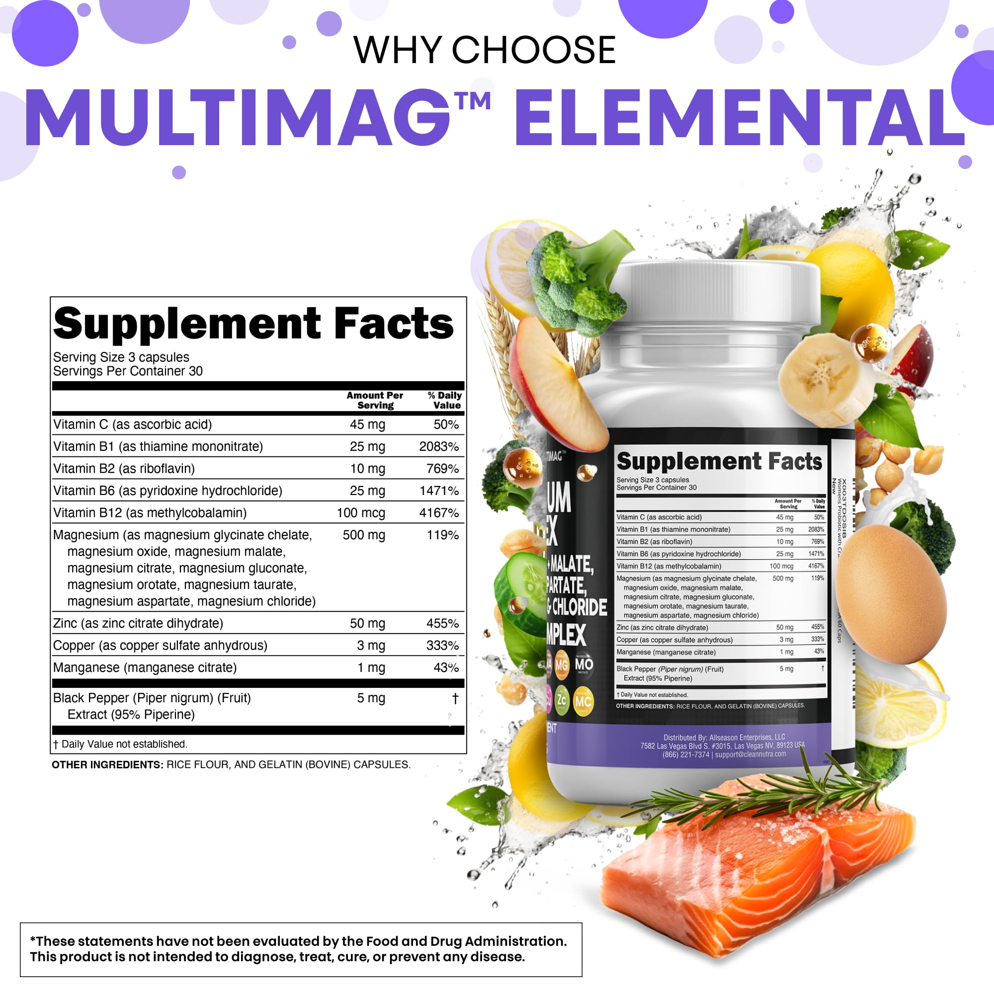 Clean Nutraceuticals MultiMag packaging inside view suggests all-in-one supplement.