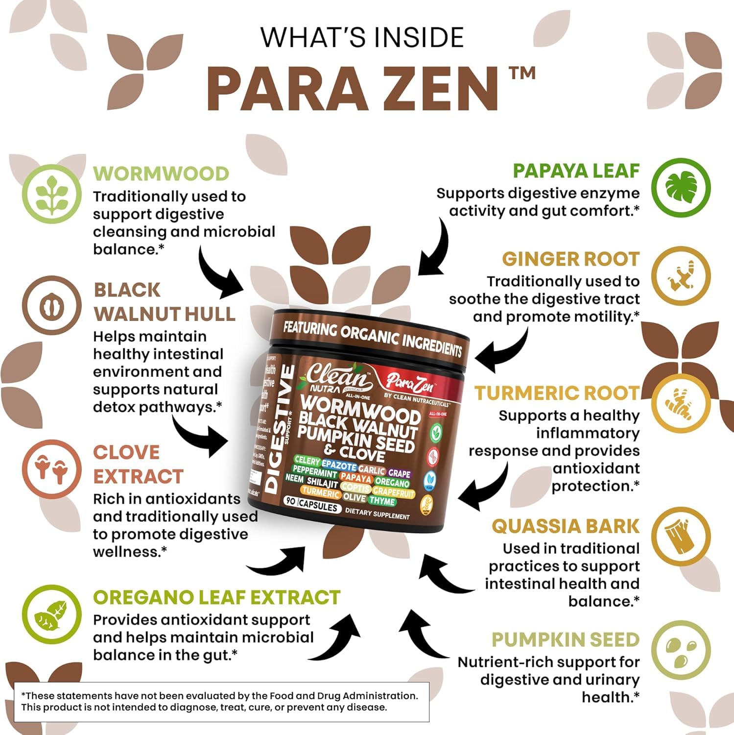 Clean Nutraceuticals pumpkin-seed-black-walnut-capsules support regularity and gut comfort.