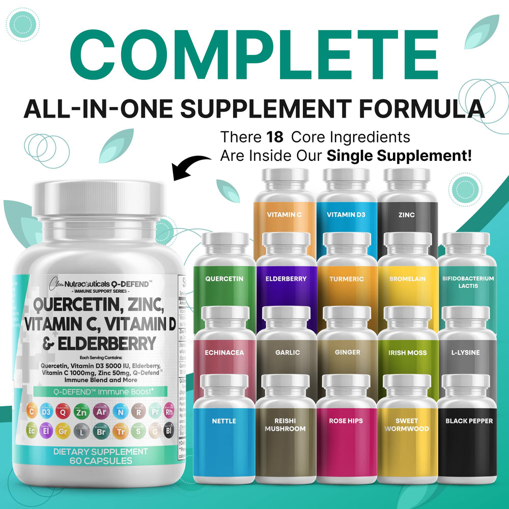 Q Defend bottle pouring capsules for daily immune routine