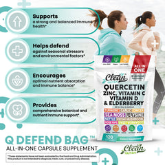 Clean Nutraceuticals Q Defend capsule twist captures quick intake in a busy morning.